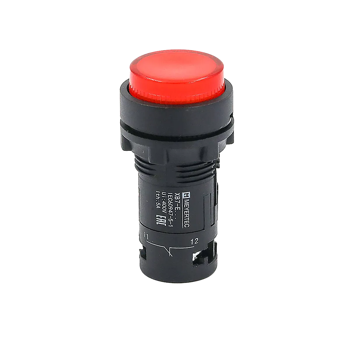 MTB7-EW34626 MEYERTEC Кнопка красная выступающая с подсветкой, 1NС, 220В, IP54, пластик 1 MTB7-EW34626