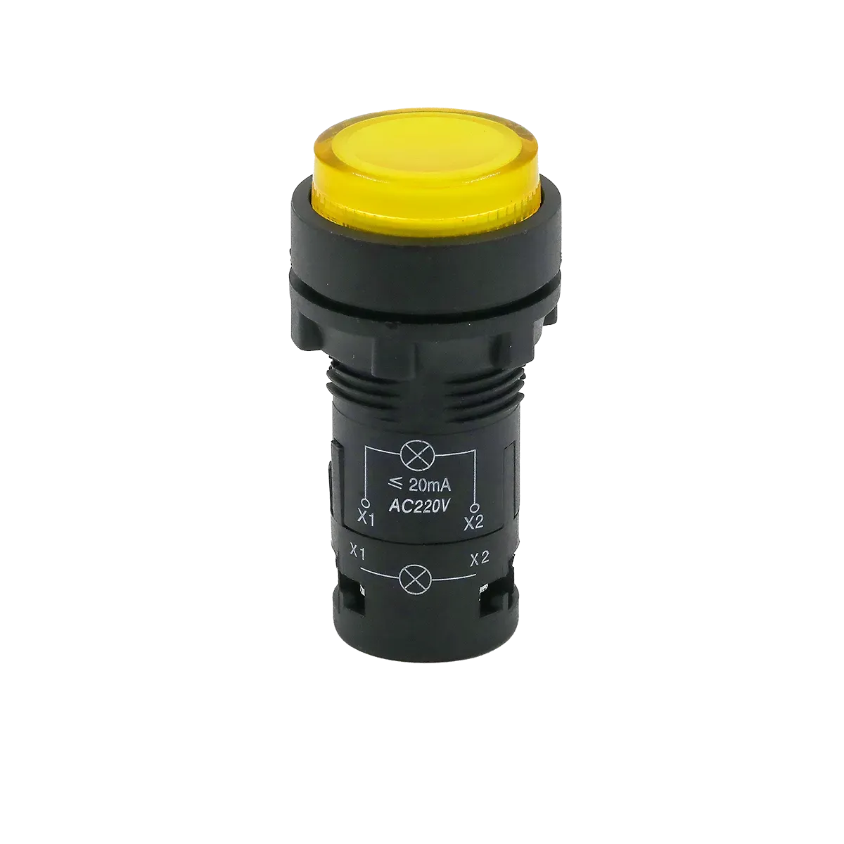 MTB7-EW35616 MEYERTEC Кнопка желтая выступающая с подсветкой, 1NO, 220В, IP54, пластик 2 MTB7-EW35616 MEYERTEC Кнопка желтая выступающая с подсветкой, 1NO, 220В, IP54, пластик — изображение 2