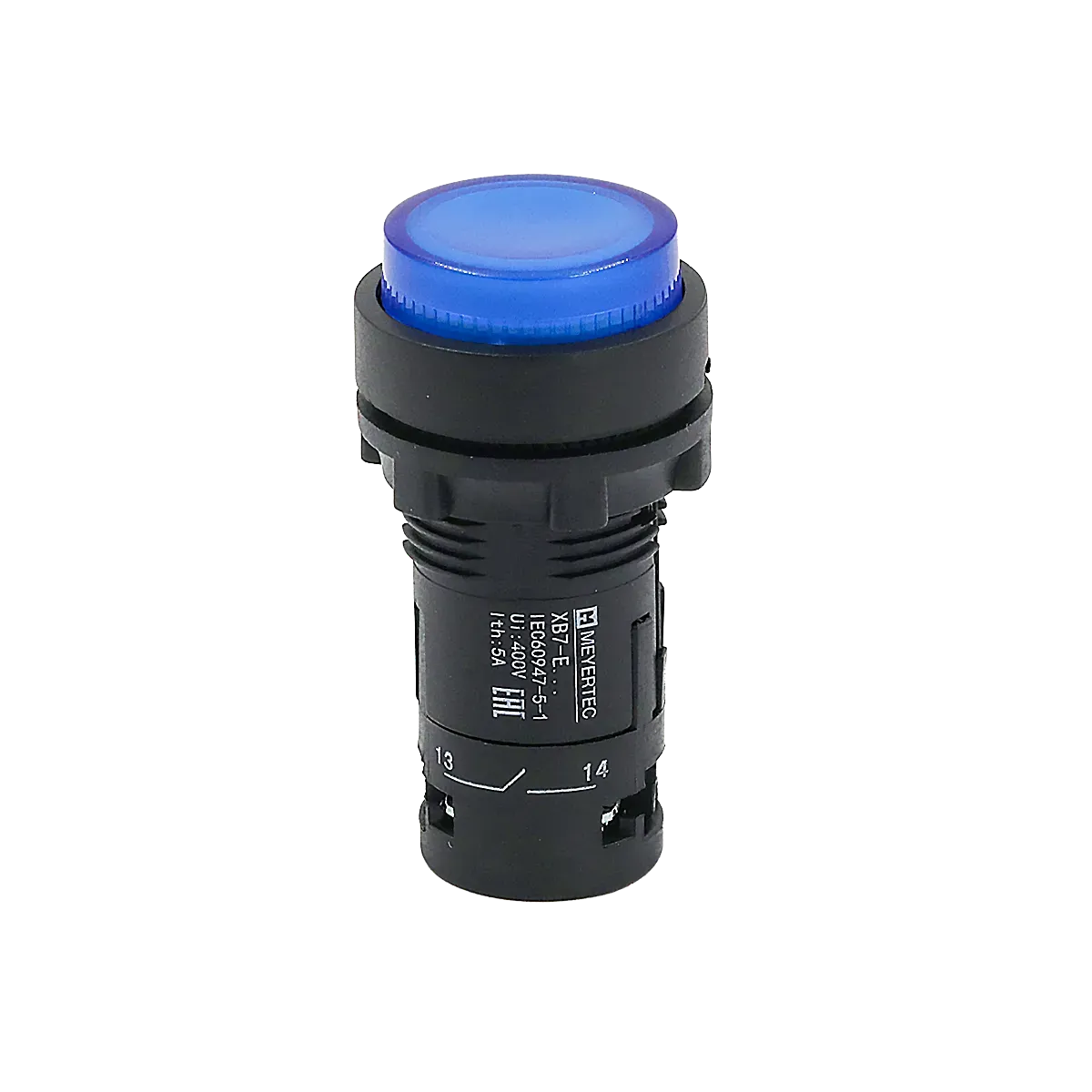 MTB7-EW36611 MEYERTEC Кнопка синяя выступающая с подсветкой, 1NO, 24В, IP54, пластик 1 MTB7-EW36611