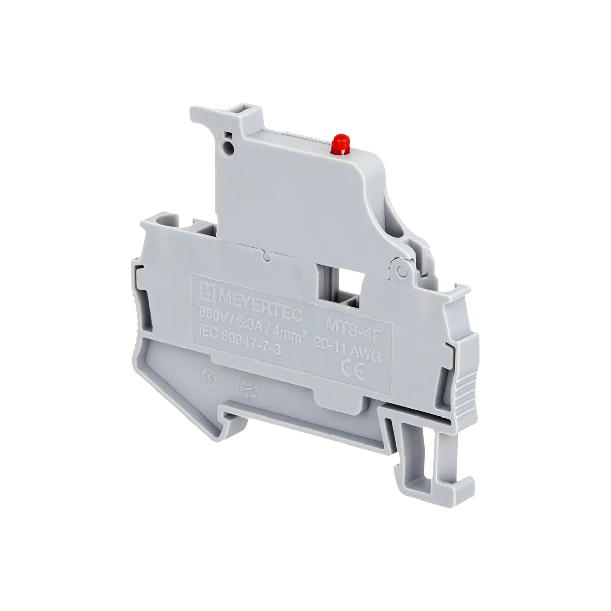 MTS-4F220 MEYERTEC Клемма пружинная с держателем предохранителя, 4 мм², индикация 220В 4 MTS-4F220 MEYERTEC Клемма пружинная с держателем предохранителя, 4 мм², индикация 220В — изображение 4