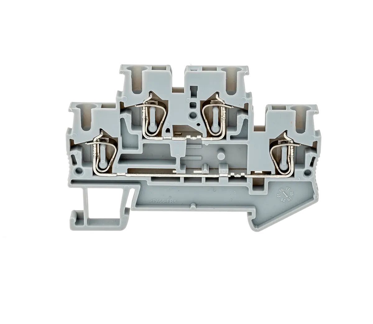 MTS-D2.5 MEYERTEC Клемма пружинная двухуровневая, 2.5 мм2, серая 2 MTS-D2.5 MEYERTEC Клемма пружинная двухуровневая, 2.5 мм2, серая — изображение 2
