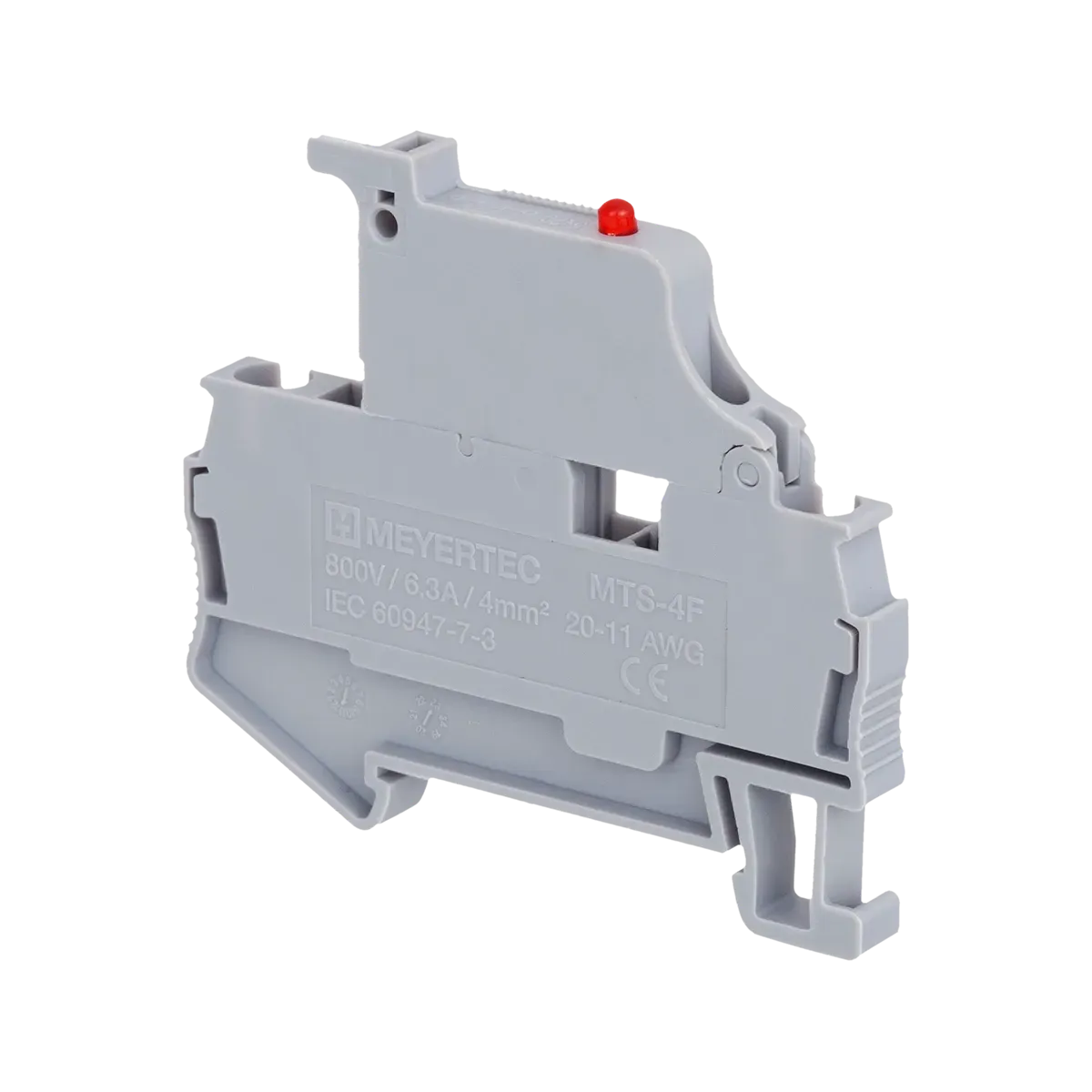MTS-4F24 MEYERTEC Клемма пружинная с держателем предохранителя, 4 мм², индикация 24В — изображение 4