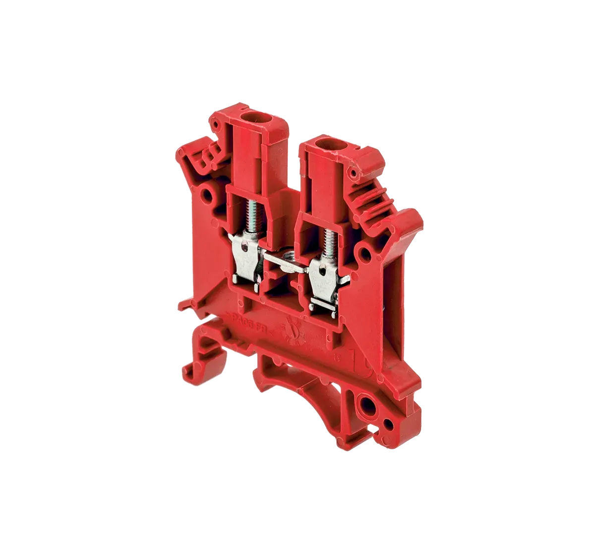 MTU-2.5RD MEYERTEC Клемма винтовая проходная, 2.5 мм2, красная 1 MTU-2.5RD