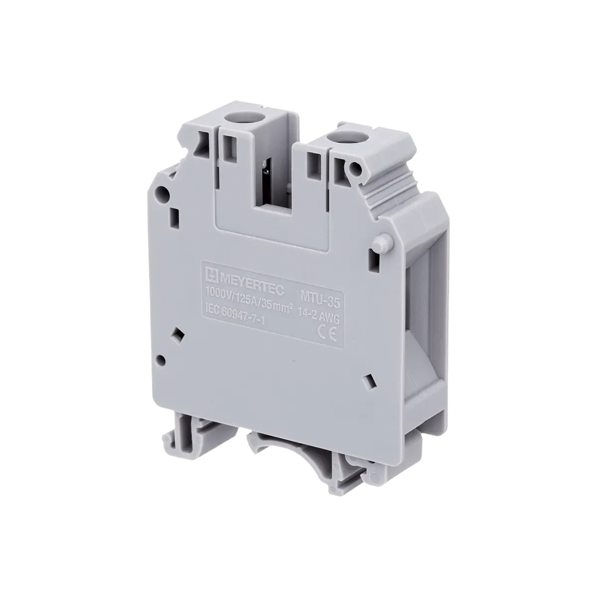 MTU-35 MEYERTEC Клемма винтовая проходная, 35 мм², серая 1 MTU-35