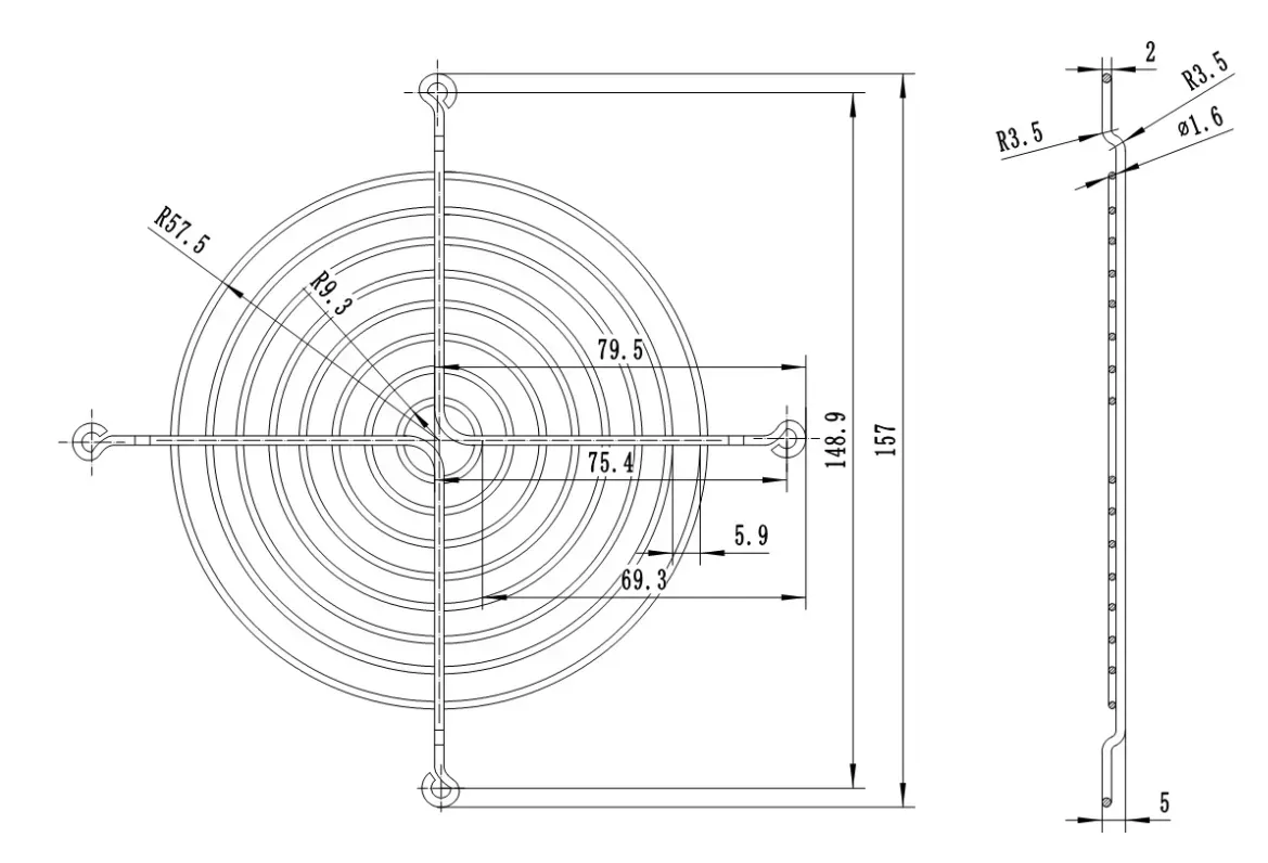 GL-120 SILART Решетка защитная для Вентилятора 120x120, нержавеющая сталь 2 GL-120 SILART Решетка защитная для Вентилятора 120x120, нержавеющая сталь — изображение 2