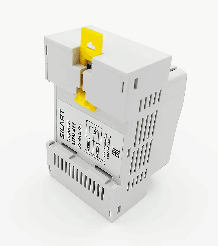 MTN-411 SILART Гигростат 5А 230В на DIN-рейку Механический 3 MTN-411 SILART Гигростат 5А 230В на DIN-рейку Механический — изображение 3