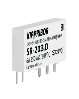 SR-203.D KIPPRIBOR Реле промежуточное 24VDC, 6 А