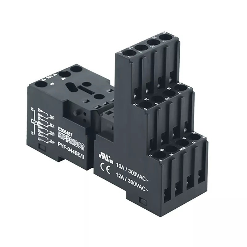 PYF-044BE/3 KIPPRIBOR Колодка монтажная для реле 4 контакта - купить, характеристики 1 pyf-044be3-foto1.png