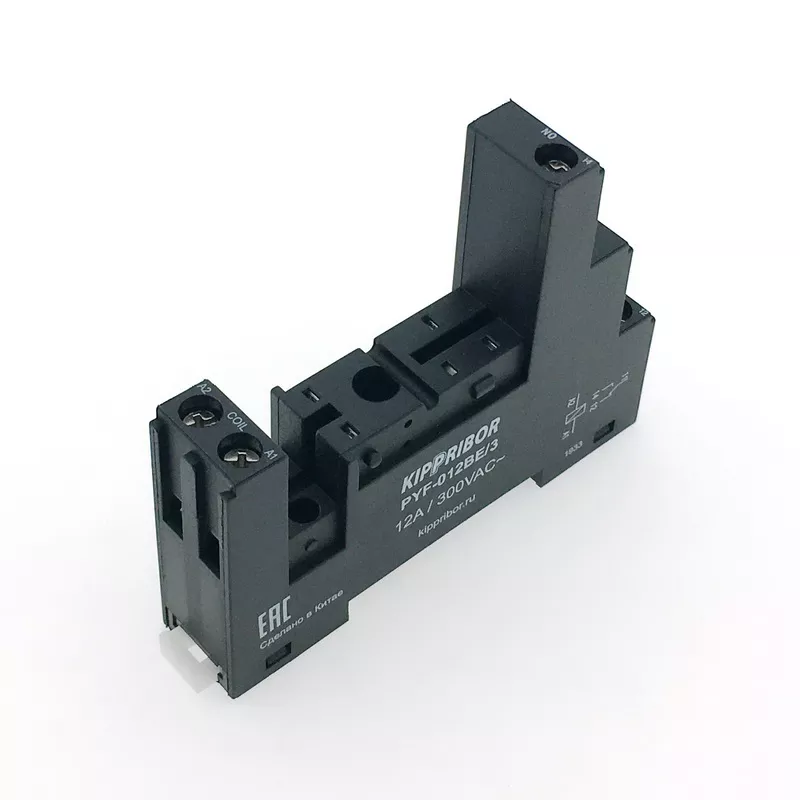 PYF-012BE/3 KIPPRIBOR Колодка монтажная для реле 1 контакт - купить, характеристики 2 PYF-012BE/3 KIPPRIBOR Колодка монтажная для реле 1 контакт - купить, характеристики — изображение 2